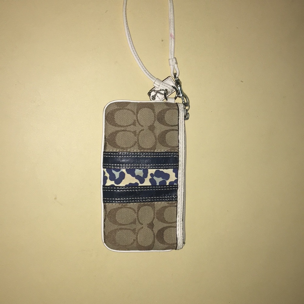 Small coach wristlet